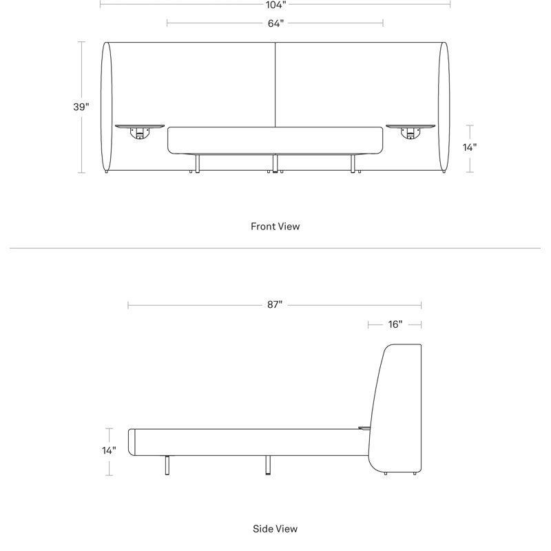 Blu Dot Hunker Bed & Reviews | Perigold